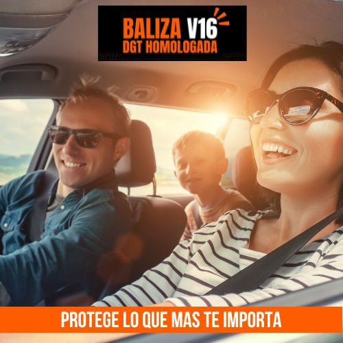 Baliza V16 Homologada DGT 3.0 con Geolocalización. Conexión Telefónica Tech. Integración Google Maps y Waze.